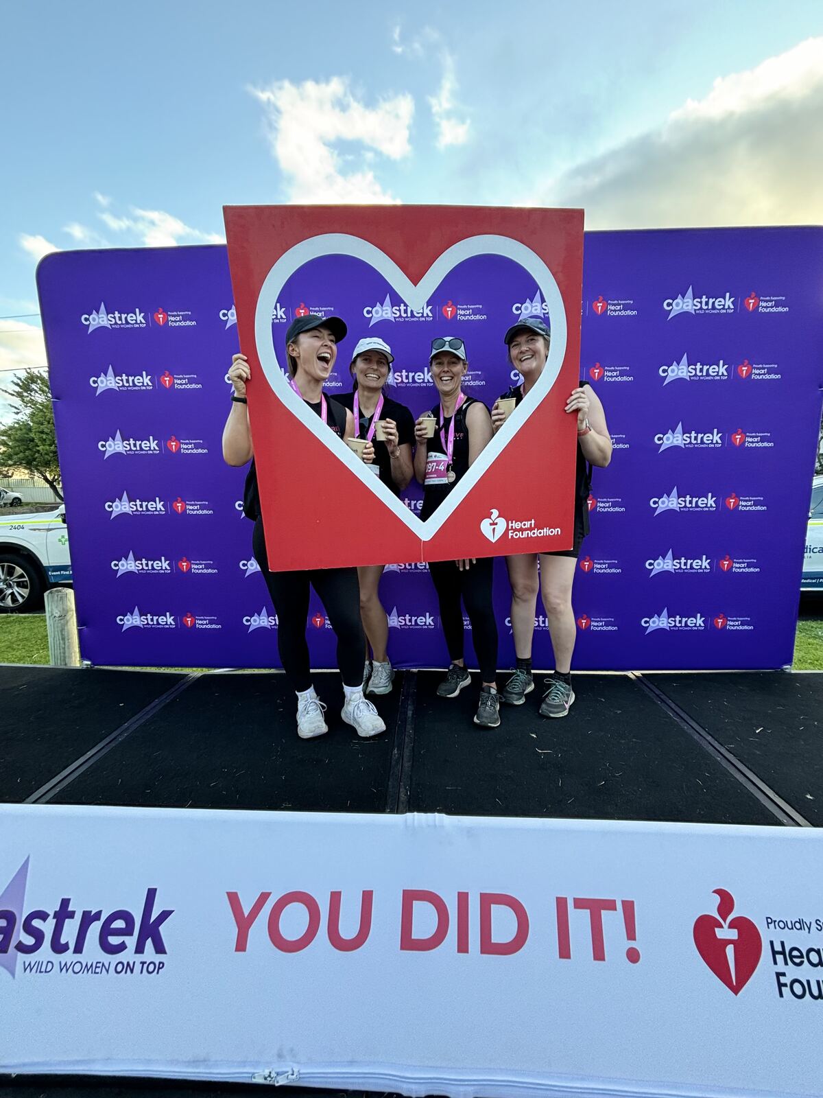 Thrive members at a charity hike